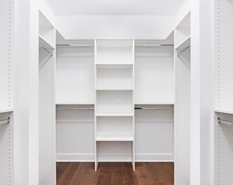 walk-in closet with essential design